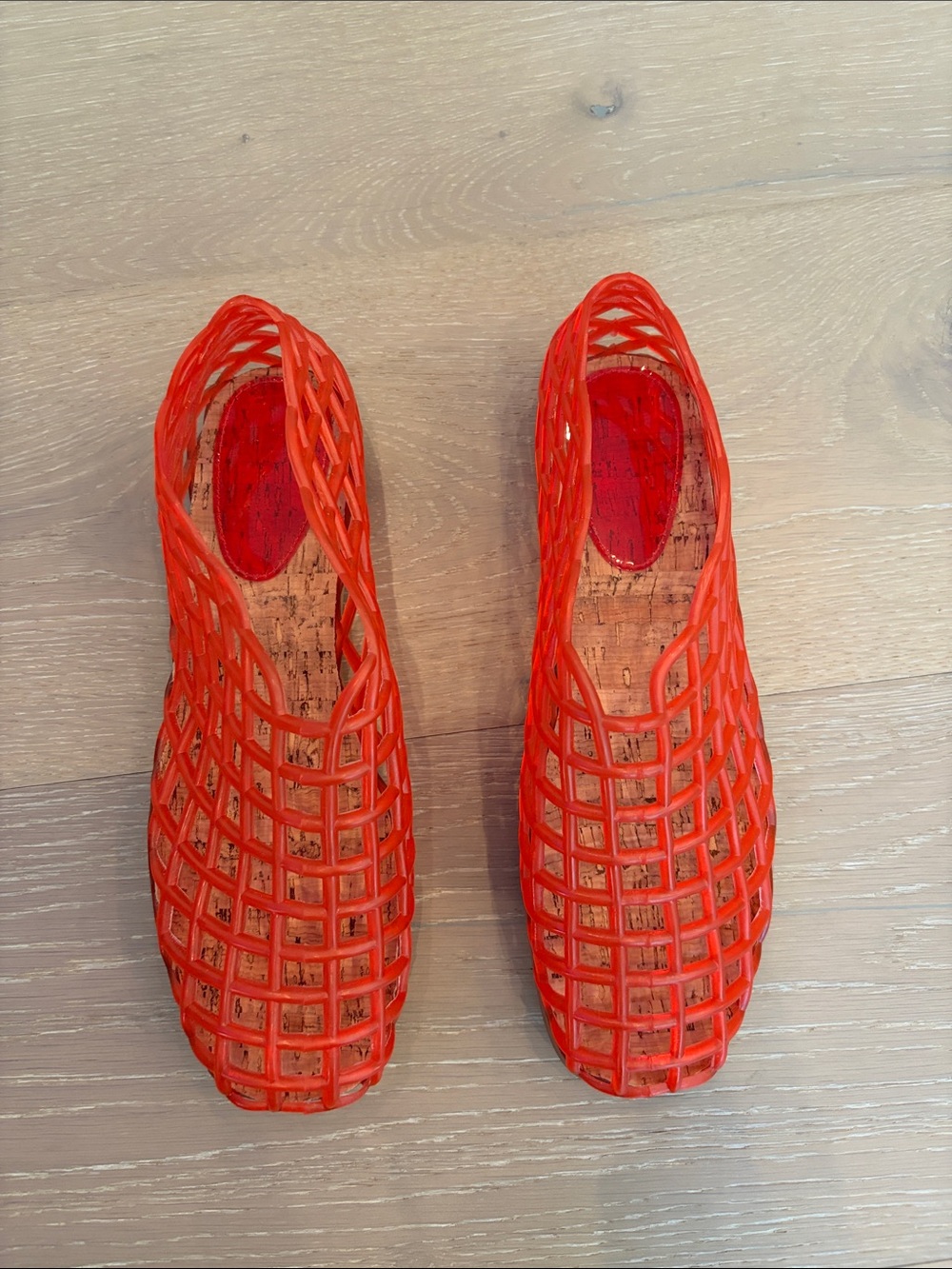 Women’s Red Jelly Ballet Flats. Never worn. - Picture 2 of 3